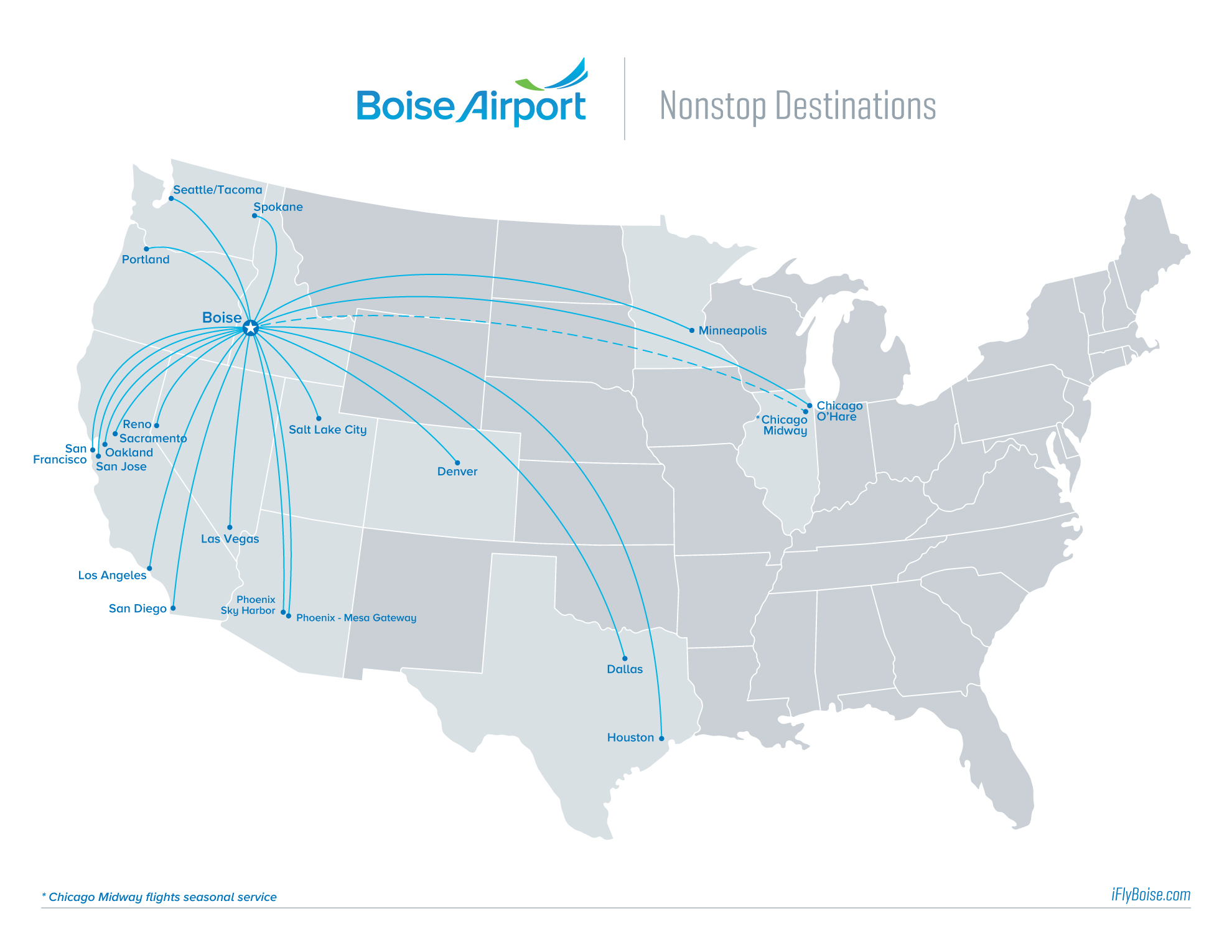 Nonstop Destinations | City of Boise Nonstop Destinations | City of Boise