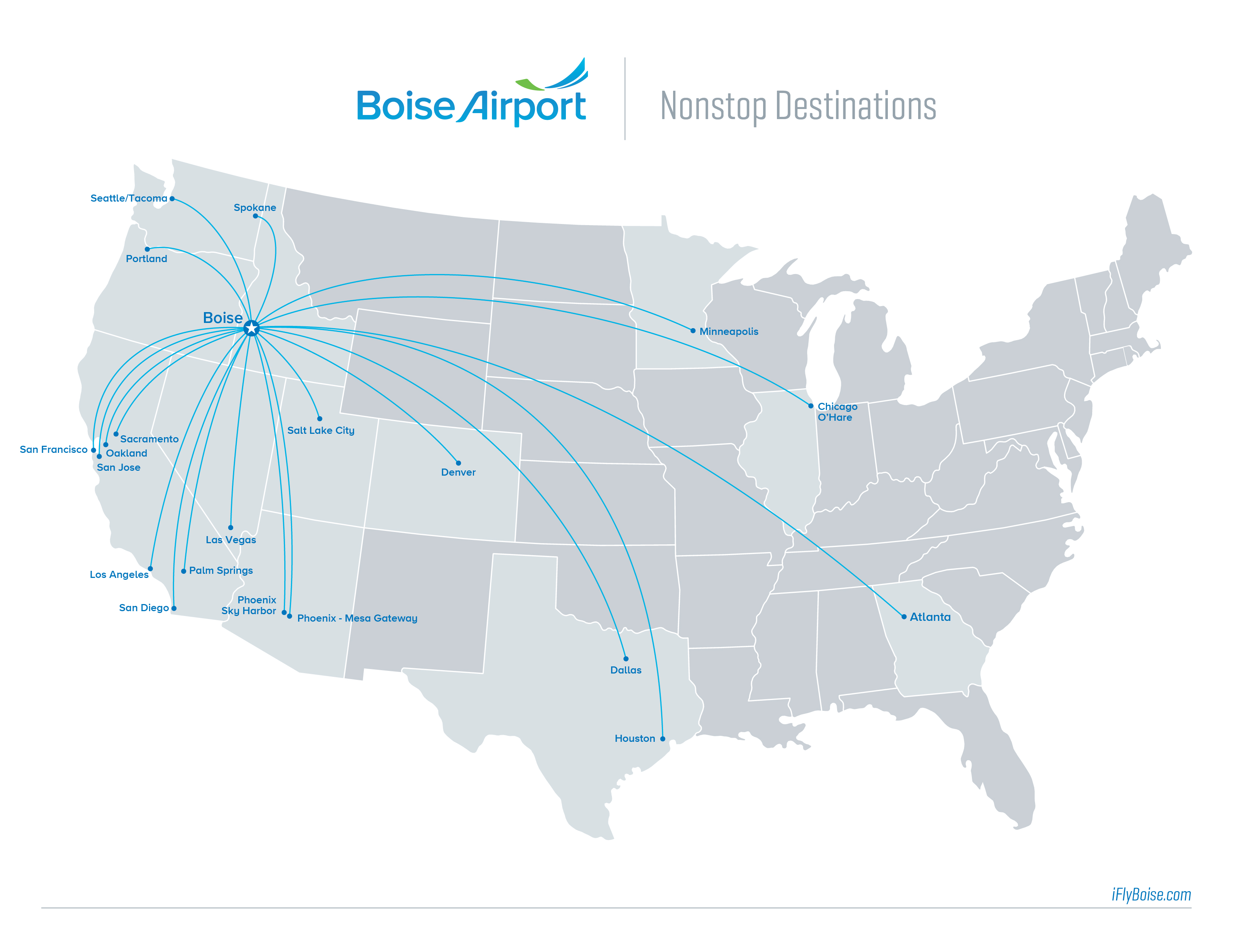 Nonstop Flight Map