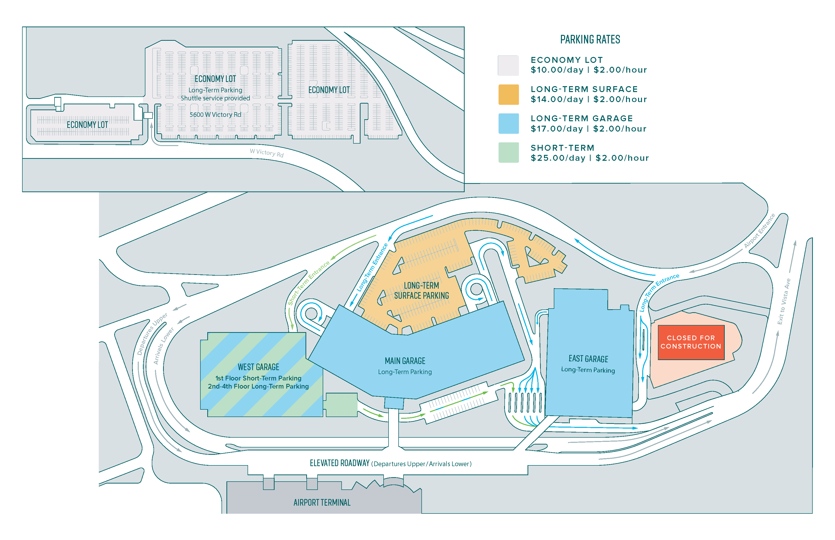 Parking Map and Rates